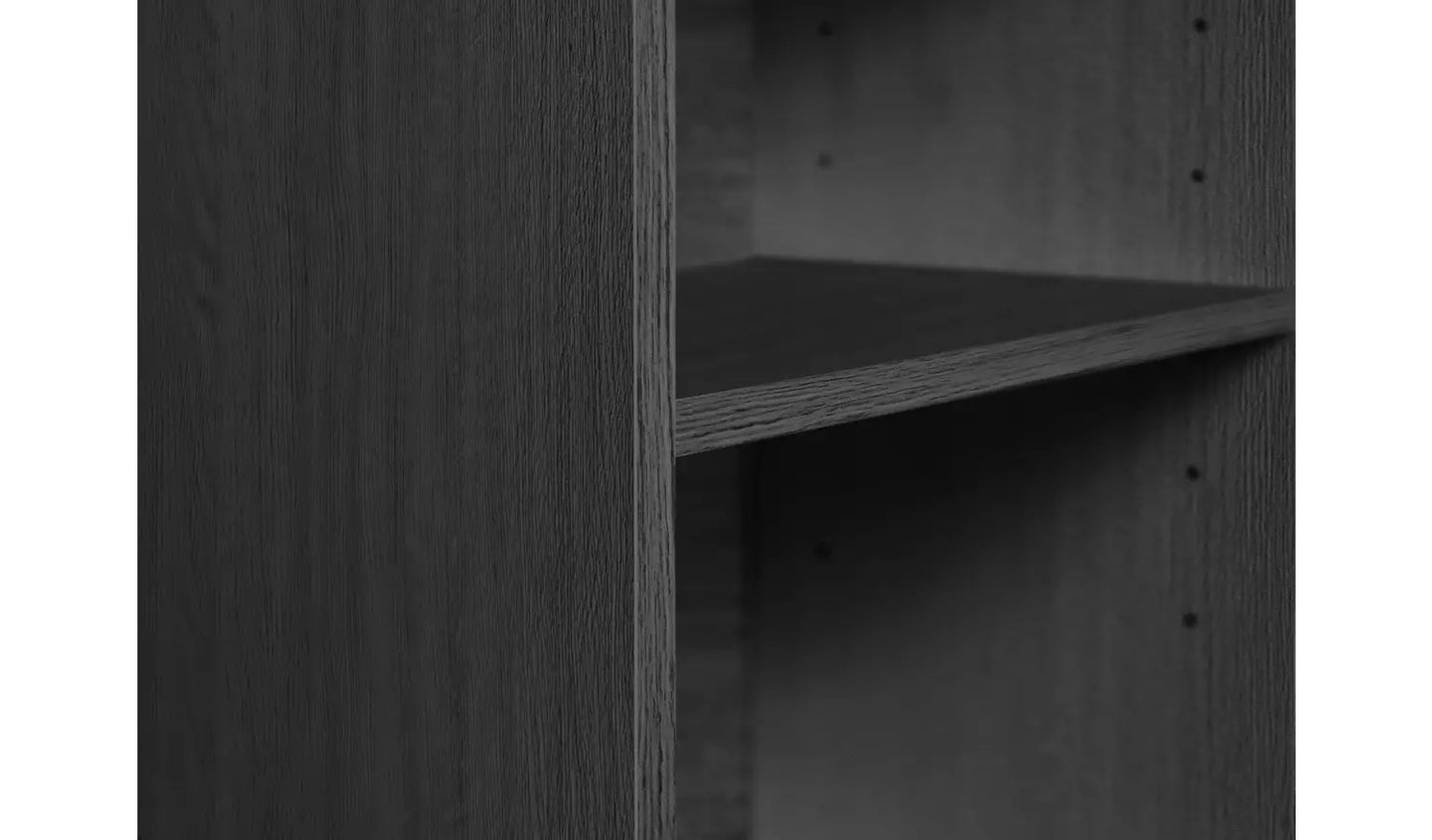 Assembled Maine Short Bookcase - Black